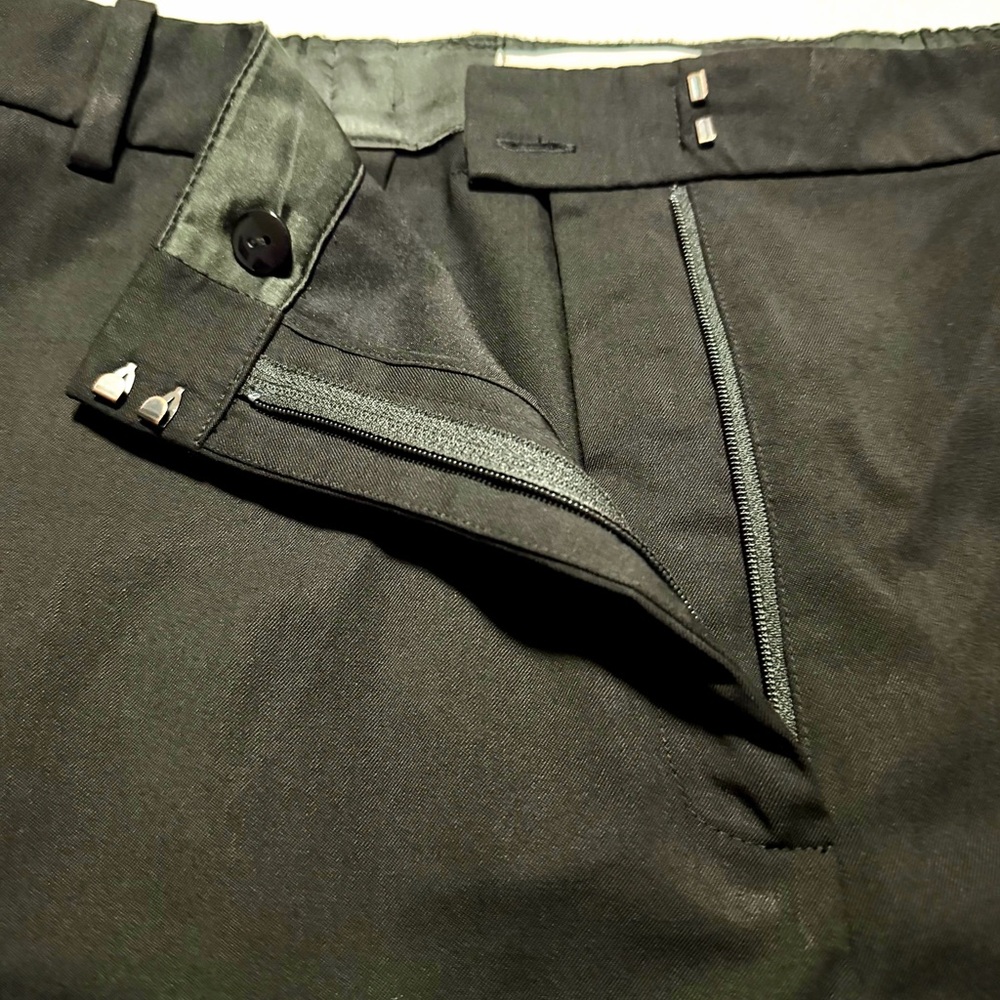 Lafayette 148 Clinton Black Ankle Pants Size 20W Light Wool Straight Leg - Picture 10 of 15